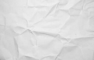 Photo view of crinkled paper texture background