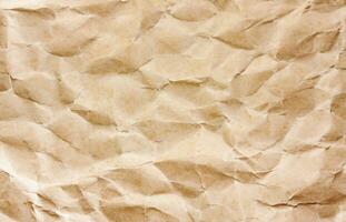 Photo view of crinkled paper texture background