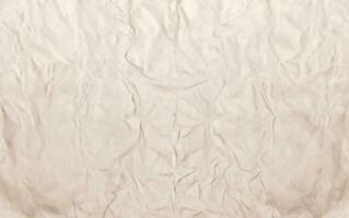 Photo view of crinkled paper texture background