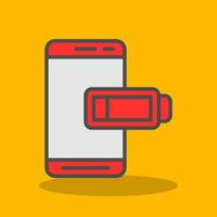 Low Battery  Vector Icon Design