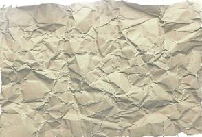 Photo view of crinkled paper texture background