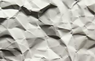Photo view of crinkled paper texture background