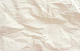 Photo view of crinkled paper texture background