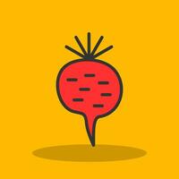 Radish Vector Icon Design