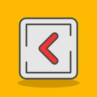 Left Arrow Vector Icon Design