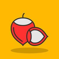 Hazelnut Vector Icon Design