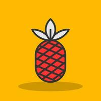 diseño de icono de vector de piña