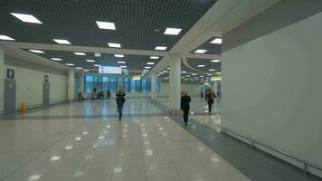 In Terminal E of Sheremetyevo Airport, Moscow video