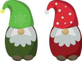 Gnomes vector illustration isolated on white background