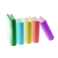 3D Stack of Closed Books. Icon transparent png. Render Educational or Business Literature. Reading Education, E-book, Literature, Encyclopedia, Textbook Illustration png