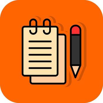 cuaderno vector icono diseño