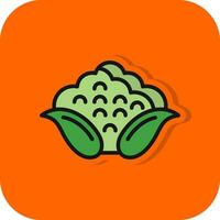 Cauliflower Vector Icon Design