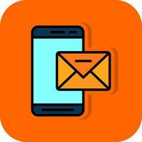 Mobile Mail  Vector Icon Design