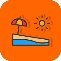 Beach  Vector Icon Design