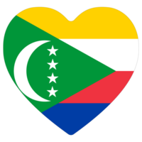 Comoros flag circle shape. Flag of Comoros in round shape png