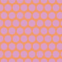 simple abstract seamless violet lite color polka dot pattern on peach background vector