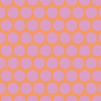 simple abstract seamless violet lite color polka dot pattern on peach background vector