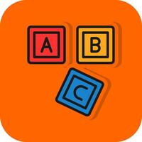 ABC Block  Vector Icon Design