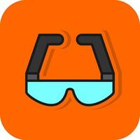 la seguridad lentes vector icono diseño