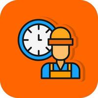 Working Hours  Vector Icon Design