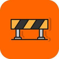 Road Barrier  Vector Icon Design