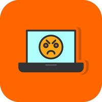 Angry Face  Vector Icon Design