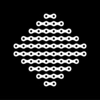 Silhouette of the Chain for Motorcycle, Bike or Bicycle, Machinery, for Art Illustration, Logo Type, Pictogram, Website or Graphic Design Element. Vector Illustration