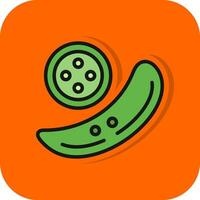 Cucumber Vector Icon Design