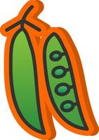 Peas Vector Icon Design