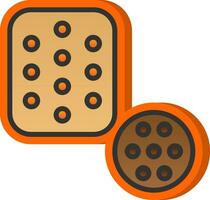 Biscuit Vector Icon Design