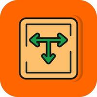 T Junction Vector Icon Design