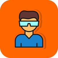 Virtual reality Vector Icon Design