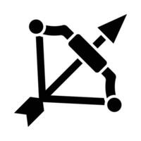 Archery Vector Glyph Icon For Personal And Commercial Use.