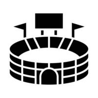 Stadium Vector Glyph Icon For Personal And Commercial Use.