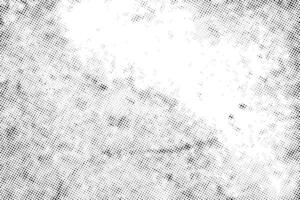 Vector black and white halftone texture effect background.