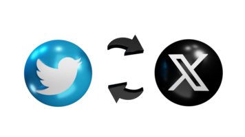 Twitter new logo X. Twitter changed app logo with X. X new social media with phone. png