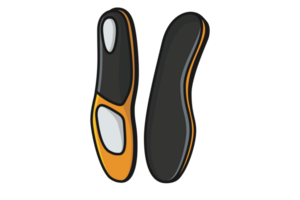 Comfortable Orthotics Shoe Insole Front View illustration. png