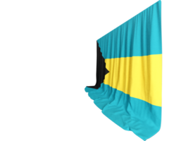 delle Bahamas bandiera onde con orgoglio 3d reso simbolo di cultura e sport conferenze unire riecheggiando storia orgoglio png
