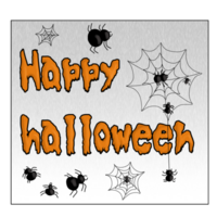 happy halloween card png