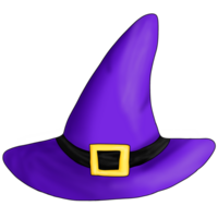 chapéu de bruxa de halloween png