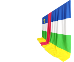 enhet inramade i central afrikansk republiker 3d flaggor upphöja kulturell evenemang eko historia effektfull png