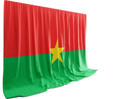 frodas med kulturell 3d flaggor av Burkina faso smälta stolthet upphöja evenemang ekar form png