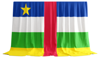 unité encadré dans central africain républiques 3d drapeaux élever culturel événements écho histoire percutant png