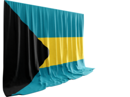 delle Bahamas bandiera onde con orgoglio 3d reso simbolo di cultura e sport conferenze unire riecheggiando storia orgoglio png