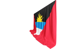 antiguo y barbudan bandera cortina en 3d representación colores de unión png