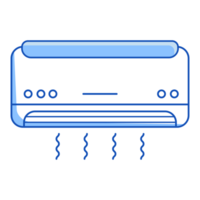 Air Conditioner Hotel Icon Doodle Style png
