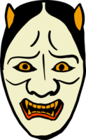 The Japanese mask  Art line image png