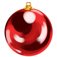 Red Christmas bubble png