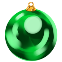 Green Christmas bubble png