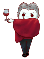 vampiro Tenere un' vino bicchiere png